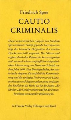 Cautio Criminalis - Spee, Friedrich von