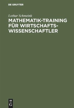 Mathematik-Training für Wirtschaftswissenschaftler - Schmeink, Lothar