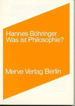 Was ist Philosophie? - Böhringer, Hannes