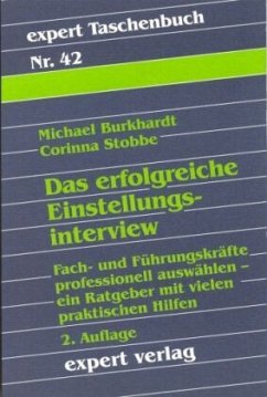 Das erfolgreiche Einstellungsinterview - Burkhardt, Michael; Stobbe, Corinna