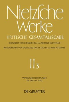 Vorlesungsaufzeichnungen (SS 1870 - SS 1871) - Nietzsche, Friedrich