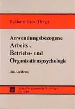 Cover Anwendungsbezogene Arbeits-, Betriebs- und Organisationspsychologie