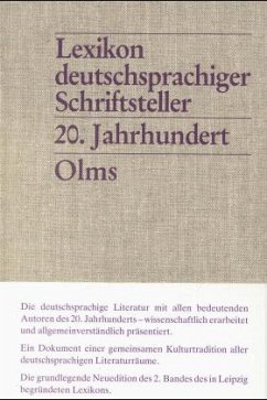 20. Jahrhundert / Lexikon deutschsprachiger Schriftsteller, 2 Bde. Bd.2