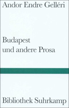 Budapest und andere Prosa - Gelleri, Andor E.