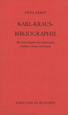 Karl-Kraus-Bibliographie - Kerry, Otto