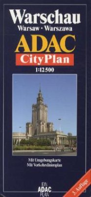 Cover ADAC StadtPlan Warschau. Warsaw. Warszawa