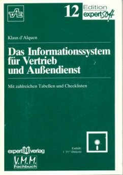 Das Informationssystem für Vertrieb und Außendienst, m. Diskette (8,9 cm) - D'Alquen, Klaus