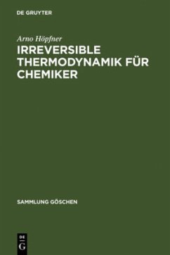 Irreversible Thermodynamik für Chemiker - Höpfner, Arno