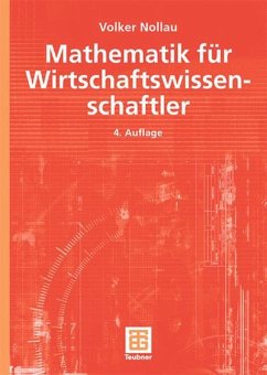 Mathematik für Wirtschaftswissenschaftler - Nollau, Volker