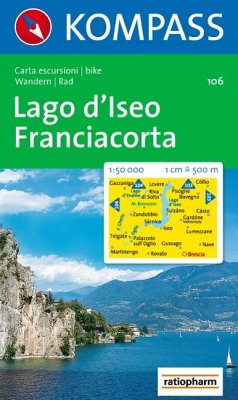 Cover Lago d' Iseo, Franciacorta 1 : 50 000: Carta escursioni / bike. Wandern / Rad