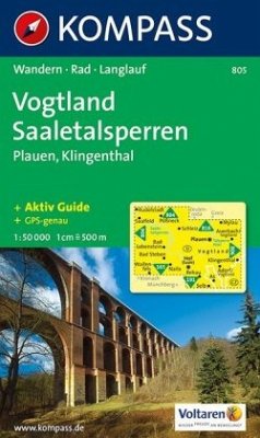 Kompass Karte Vogtland - Saaletalsperren - Plauen - Klingenthal