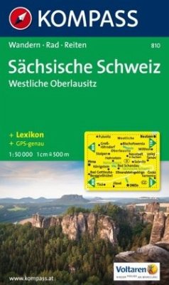 Kompass Karte Sächsische Schweiz, Westliche Oberlausitz