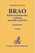 Bundesrechtsanwaltsordnung: BRAO - Kleine-Cosack, Michael