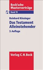 Das Testament Alleinstehender - Kössinger, Reinhard