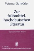 Zur frühmittelhochdeutschen Literatur