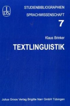 Textlinguistik - Brinker, Klaus