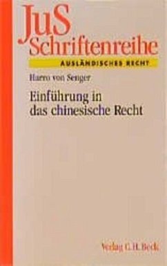 Einführung in das chinesische Recht - Senger, Harro von