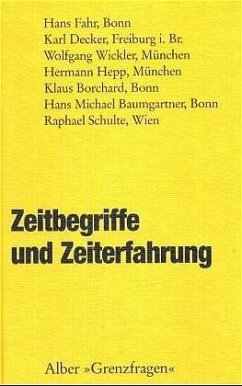 Cover Zeitbegriffe und Zeiterfahrung