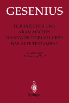 Hebräisches und Aramäisches Handwörterbuch über das Alte Testament - Gesenius, Wilhelm