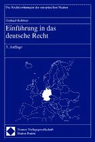 Einführung in das deutsche Recht - Robbers, Gerhard