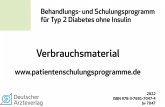 Therapie ohne Insulingabe - Verbrauchsmaterial, m. 1 Buch