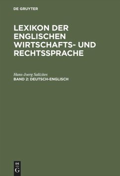 Deutsch-Englisch - Salízites, Hans-Joerg
