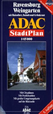 ADAC StadtPlan Ravensburg, Weingarten mit Baienfurt und Grünkraut