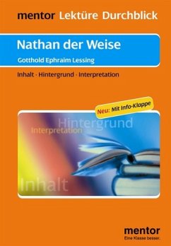 Gotthold Ephraim Lessing: Nathan der Weise - Buch mit Info-Klappe - Rahner, Thomas