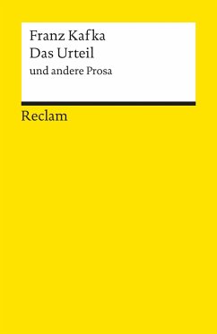 Das Urteil und andere Prosa - Kafka, Franz