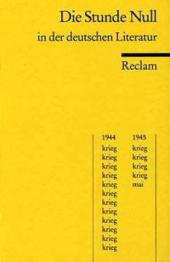 Die Stunde Null in der deutschen Literatur