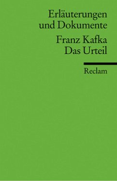 Franz Kafka 'Das Urteil' - Kafka, Franz / Müller, Michael