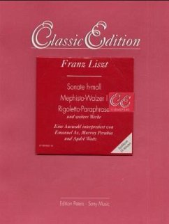 Cover Klaviersonate h-Moll, Mephisto-Walzer I, Rigoletto-Paraphrase und weitere Werke, Klavier, m. CD-Audio