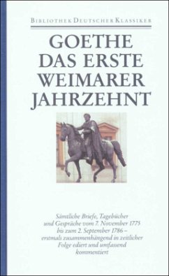 Cover Das erste Weimarer Jahrzehnt / Sämtliche Werke, Briefe, Tagebücher und Gespräche 2. Abteilung: Briefe, Tagebücher, Bd.29