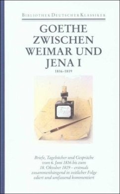 Cover Zwischen Weimar und Jena: Einsam-tätiges Alter / Sämtliche Werke, Briefe, Tagebücher und Gespräche 2. Abteilung: Briefe, Tagebücher, 35, Tl.1