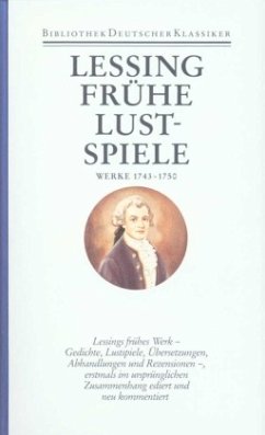Werke 1743-1750 / Werke und Briefe 1 - Lessing, Gotthold Ephraim