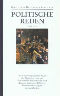 Cover Politische Reden / Bibliothek der Geschichte und Politik 25, Tl.2