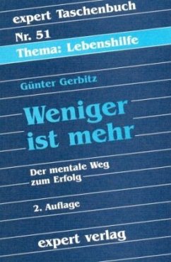 Cover Weniger ist mehr