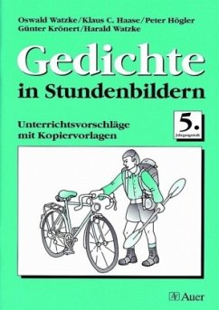Cover 5. Jahrgangsstufe, neue Rechtschreibung / Gedichte in Stundenbildern