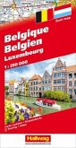 Hallwag Straßenkarte Belgien, Luxembourg. Belgique, Luxembourg. Belgie, Luxemburg. Belgium, Luxemburg