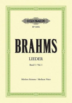 51 ausgewählte Lieder, mittel / Lieder, Mittlere Stimme Bd.1 - Brahms, Johannes
