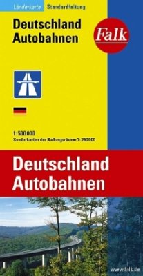 Falk Plan Deutschland Autobahnen. German Motorways