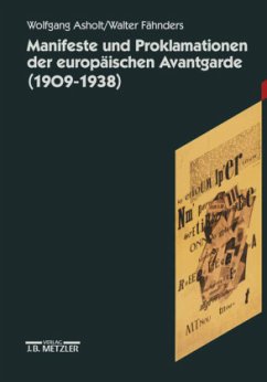 Cover Manifeste und Proklamationen der europäischen Avantgarde (1909-1938); .