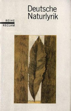Deutsche Naturlyrik Cover Deutsche Naturlyrik