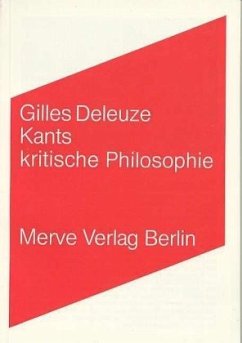 Kants kritische Philosophie - Deleuze, Gilles