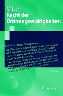 Recht der Ordnungswidrigkeiten - Mitsch, Wolfgang
