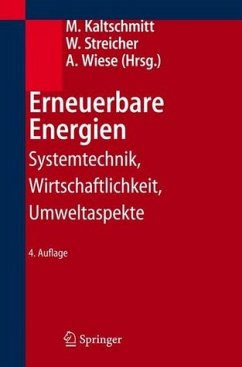 Erneuerbare Energien - Kaltschmitt, Martin / Streicher, Wolfgang / Wiese, Andreas (Hgg.)