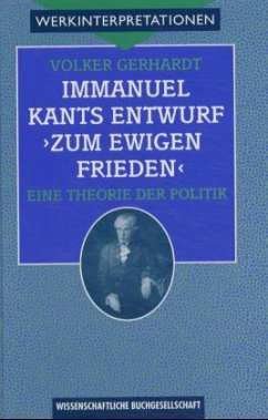 Cover Immanuel Kants Entwurf 'Zum ewigen Frieden'