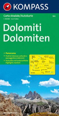 Kompass Karte Dolomiten. Dolomiti / Dolomites