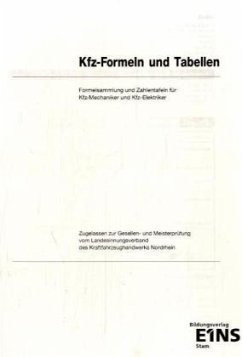 Cover Kfz-Formeln und Tabellen