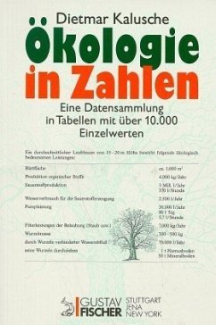 Ökologie in Zahlen - Kalusche, Dietmar